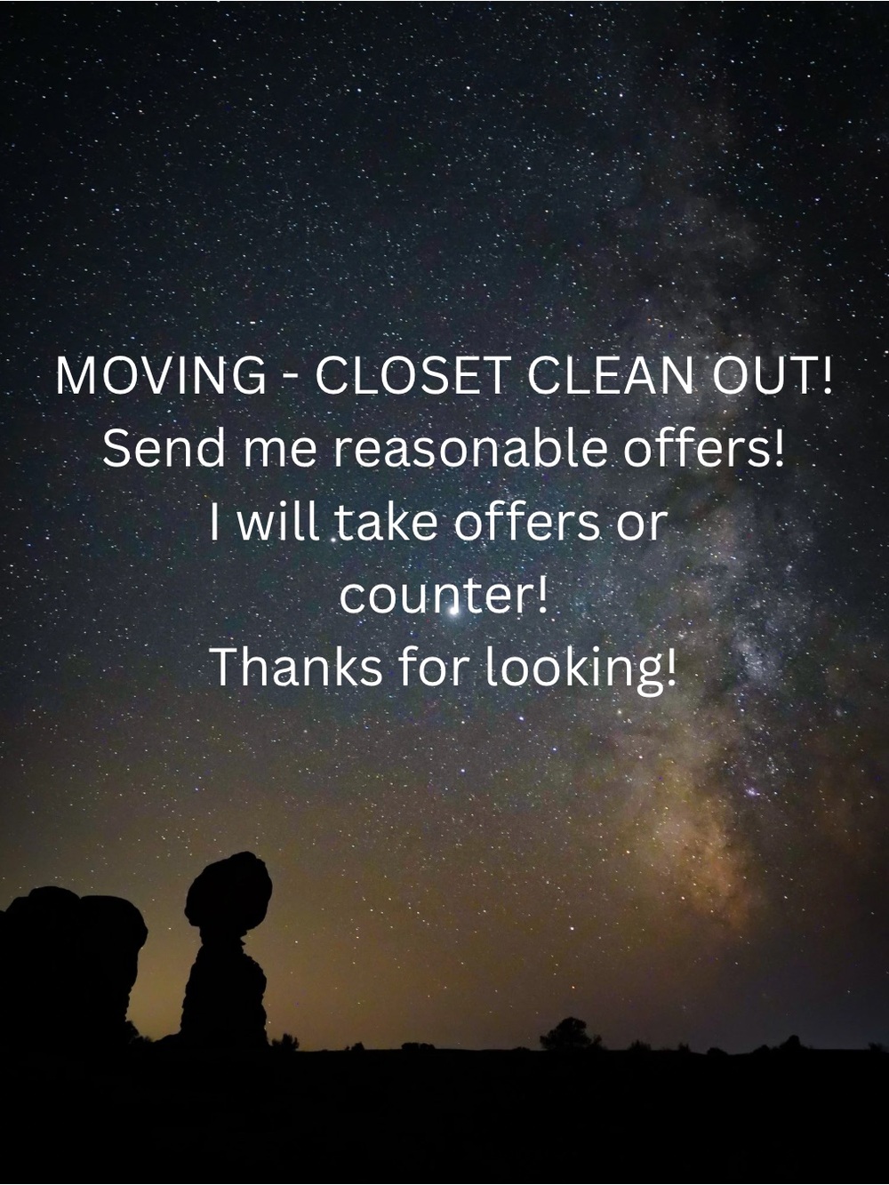 Closet Clean Out Listing